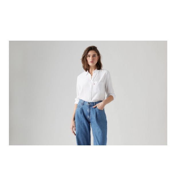 l/s darlene utility shirt Bright white