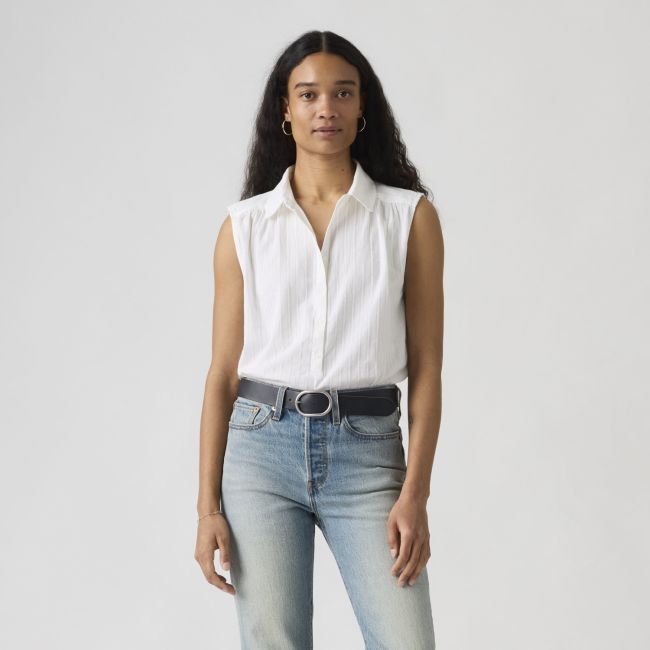 londynn popover shirt Bright white