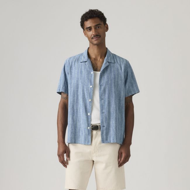 s/s sunset indigo dobby camp standard shirt Felix indigo dobby