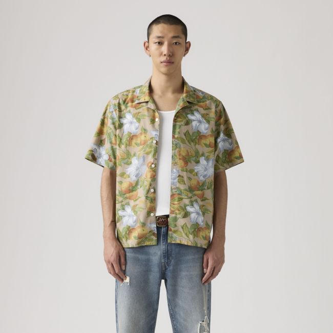 s/s sunset alicante floral camp standard shirt Alicante floral soft multi fruit