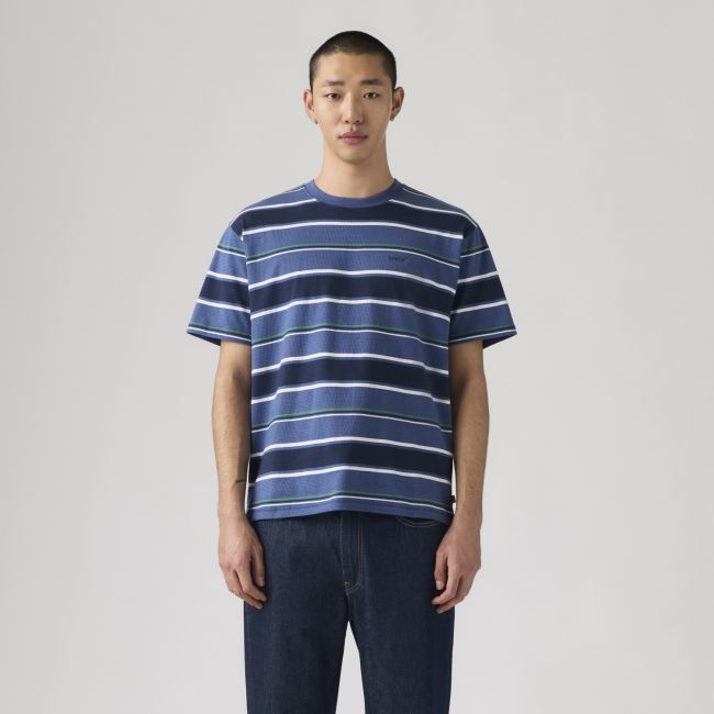 red tab pecos stripe vintage t-shirt Pecos stripe sunshine blue