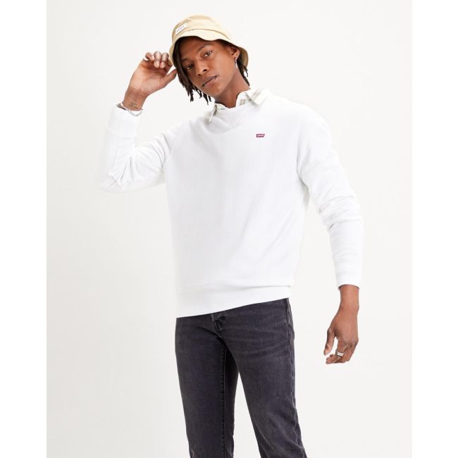 original crew hm sweatshirt White french terry