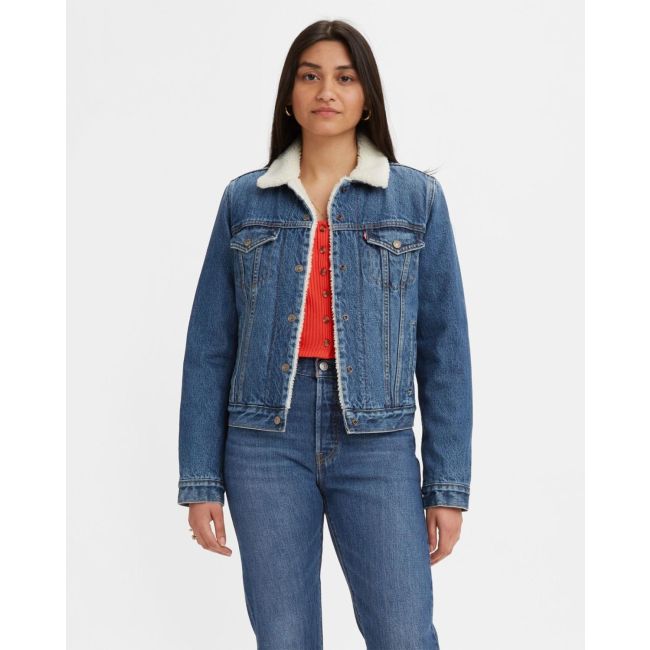 original sherpa trucker 14,5oz Indigo worn in