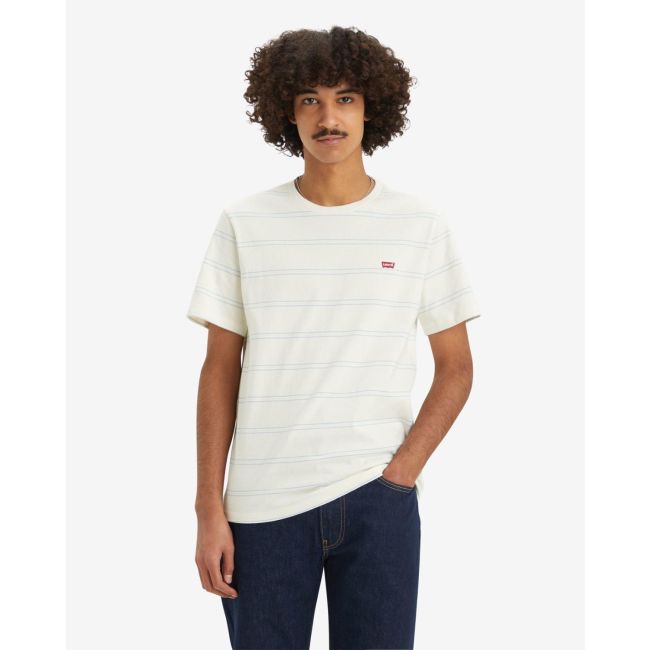 stripe chest hit logo t-shirt Seaside stripe egret jersey