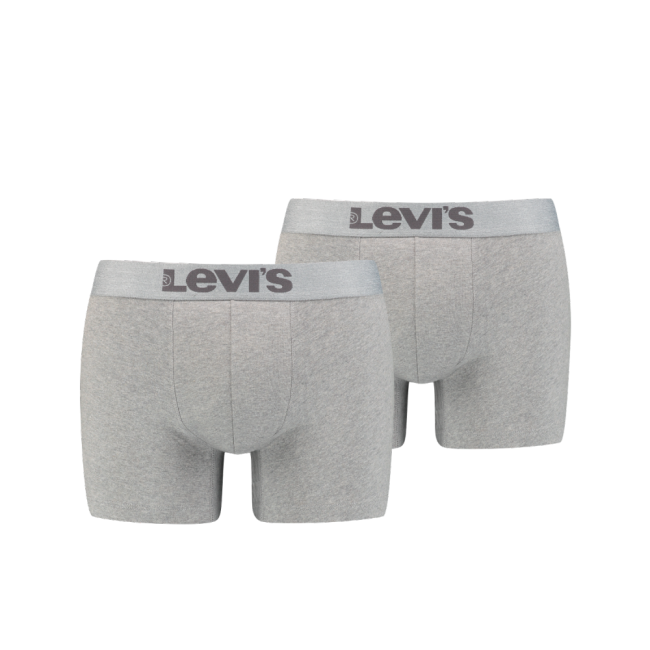 melange wb organic cotton 2-pack boxer Mid grey melange
