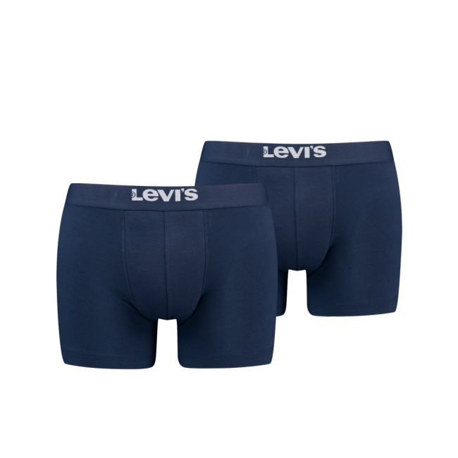 solid basic organic cotton 2-pack boxer Navy
