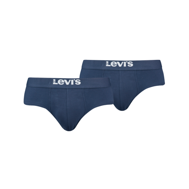 solid basic organic cotton 2-pack brief Navy
