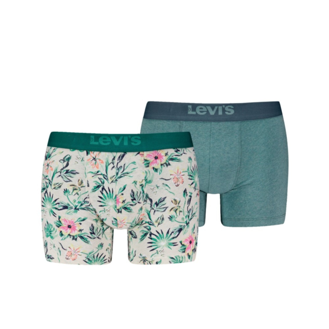 flower aop 2-pack boxer Marshmellow/green