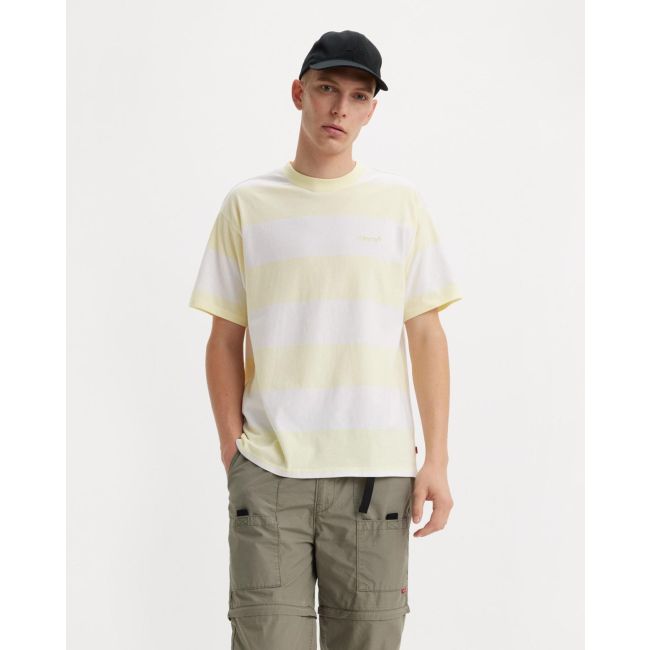 red tab cabana stripe vintage t-shirt Cabana stripe pear sorbet