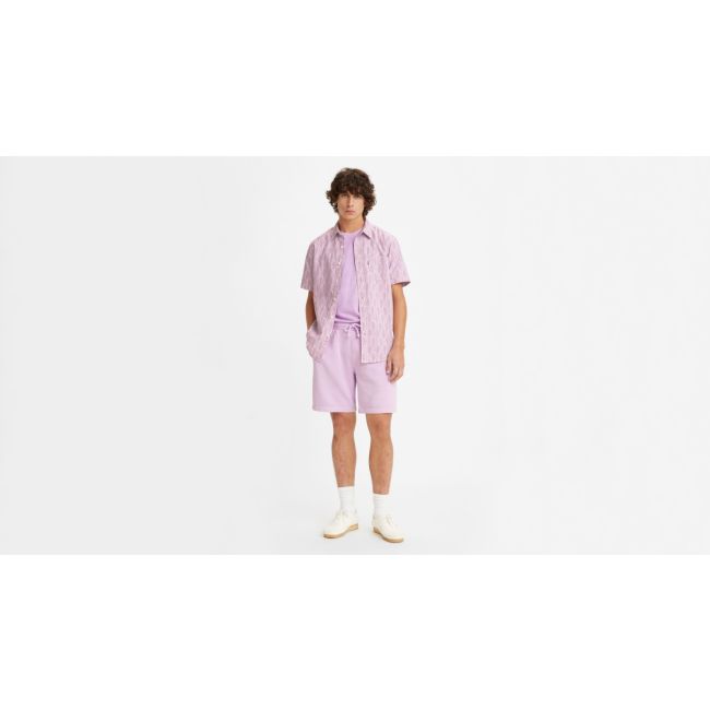 red tab natural dye sweatshort Natural dye violet