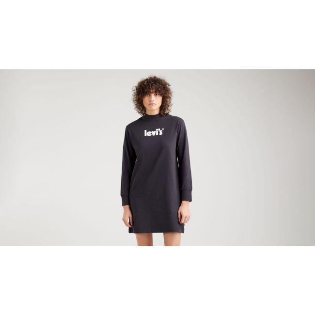 l/s seasonal poster logo dress Seasonal poster logo caviar