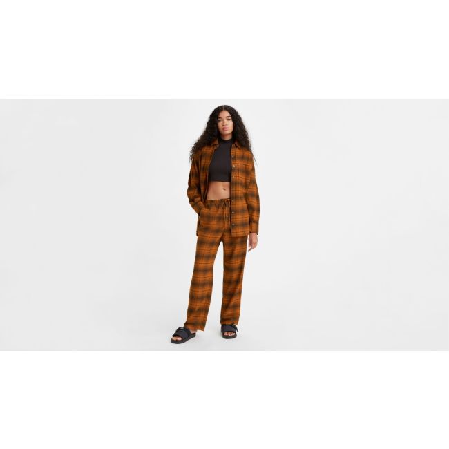 plaid silvie lounge pant Patty plaid glazed ginger