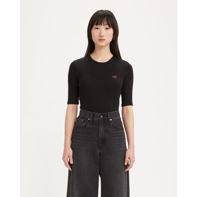 luca slim rib tee Caviar