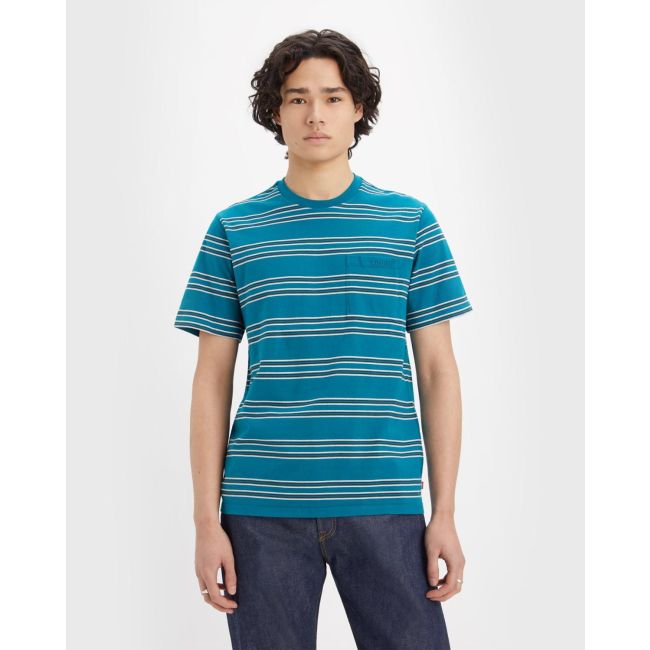 stripe relaxed pocket t-shirt Tamale stripe