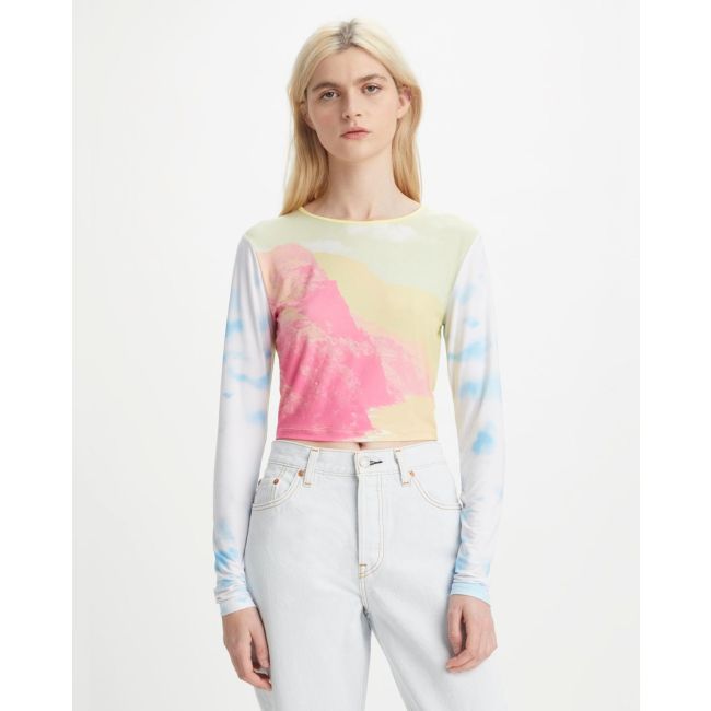 l/s california coastline second skin tee California coastline graphic pinks