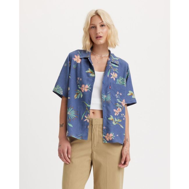 s/s delilah floral joyce resort shirt Delilah floral coastal fjord