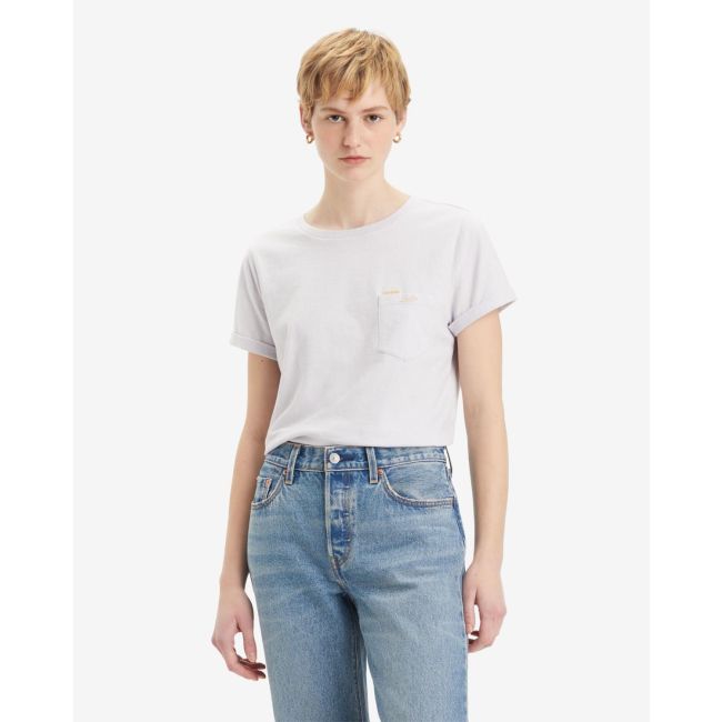 mini sunrise embroidery margot pocket tee Mini sunrise embroidery lavender blue