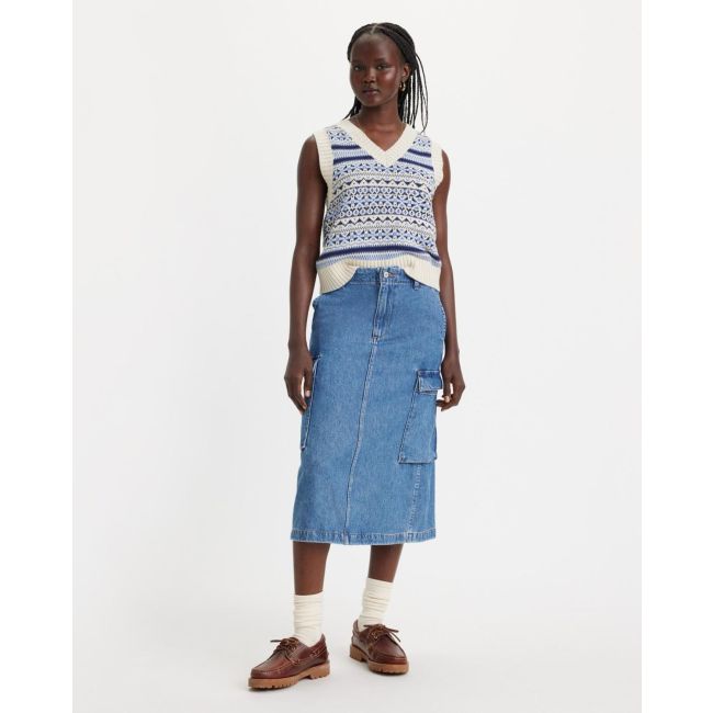 cargo midi skirt 10oz Cause and effect