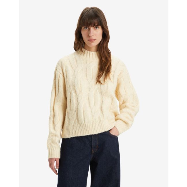 isabel cable sweater White swan