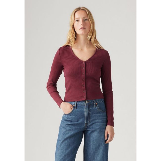 l/s muse tee Burgundy