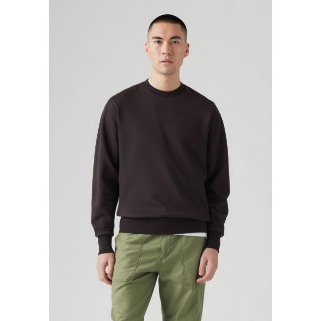 authentic sweatshirt Garment dye black agate