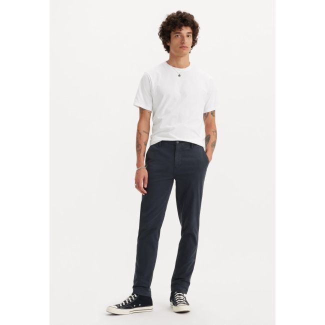 chino slim II garment dye stretch 9oz Baltic navy shady