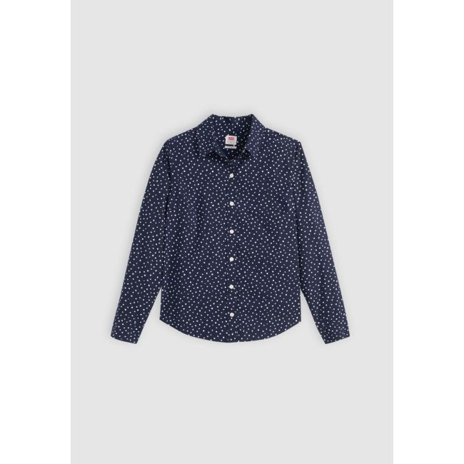 l/s marlo dot classic poplin shirt Marlo dot night sky