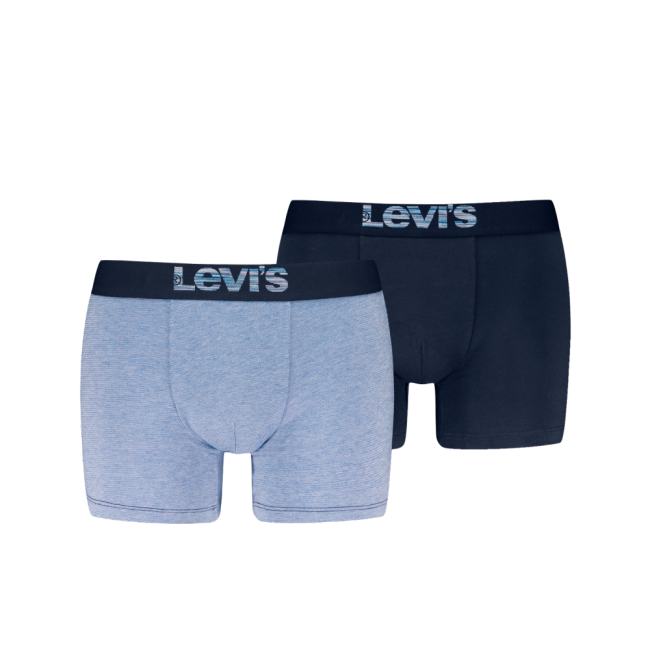 optical illusion organic cotton 2-pack boxer Blue combo