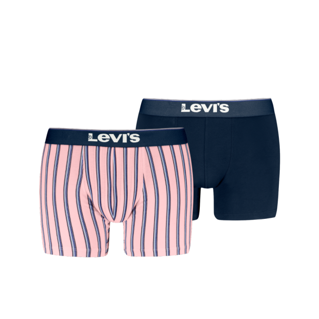 vertical stripe 2-pack boxer Pink/blue