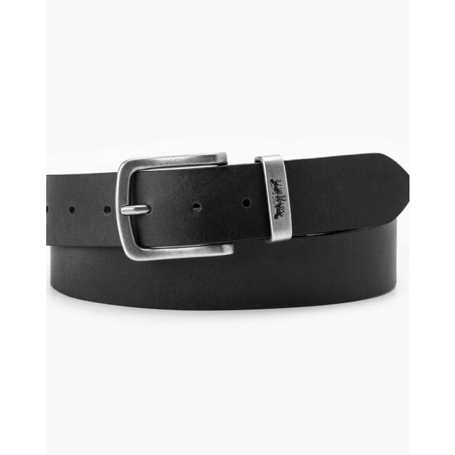 metal two horse keeper belt Regular black