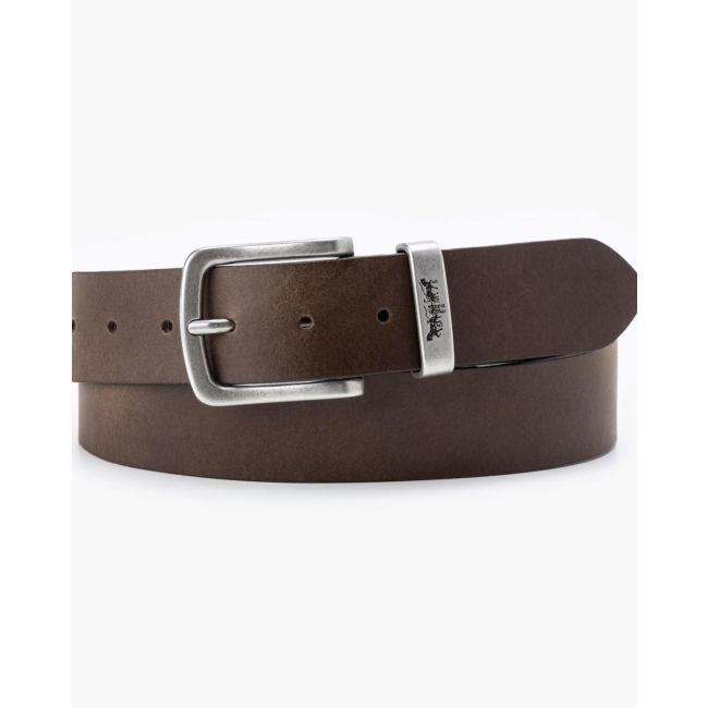 metal two horse keeper belt Brown