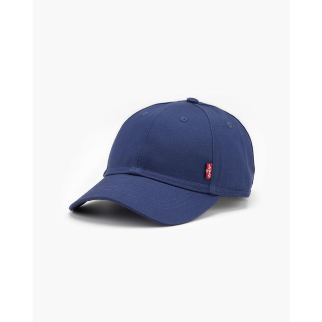 classic twill red tab baseball cap Navy blue