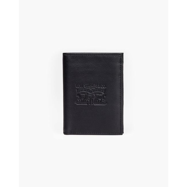 vintage two horse vertical coin wallet Regular black