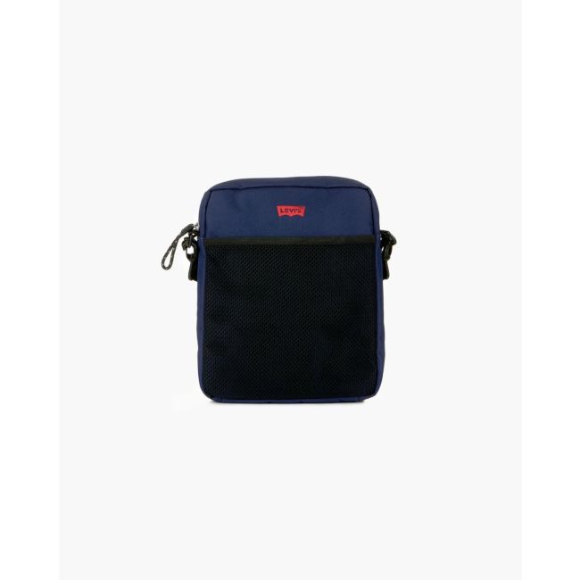 dual strap north-south crossbody bag Navy blue