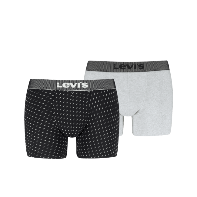 denim aop 2-pack boxer Black/grey