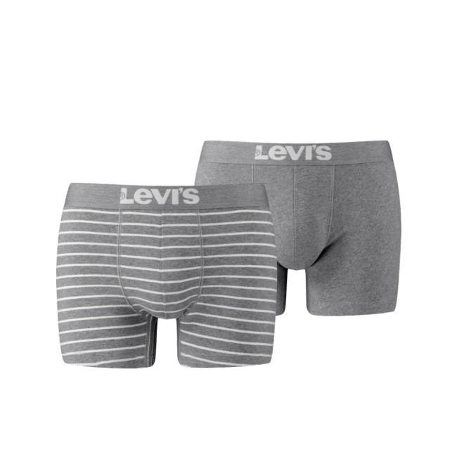 vintage stripe yd 2-pack boxer Middle grey melange