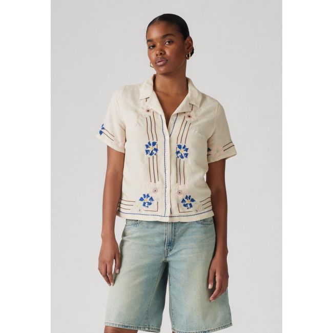 sonny novelty camp shirt Oatmeal