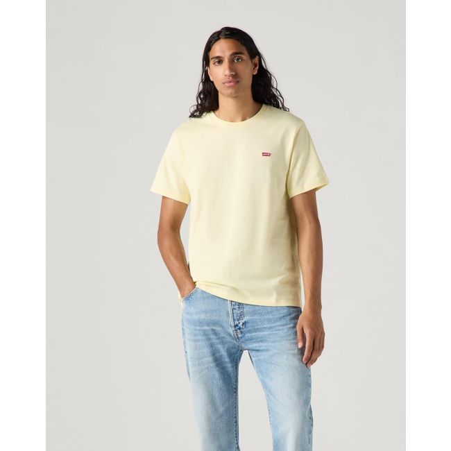 dobby stripe housemark t-shirt Double cream dobby