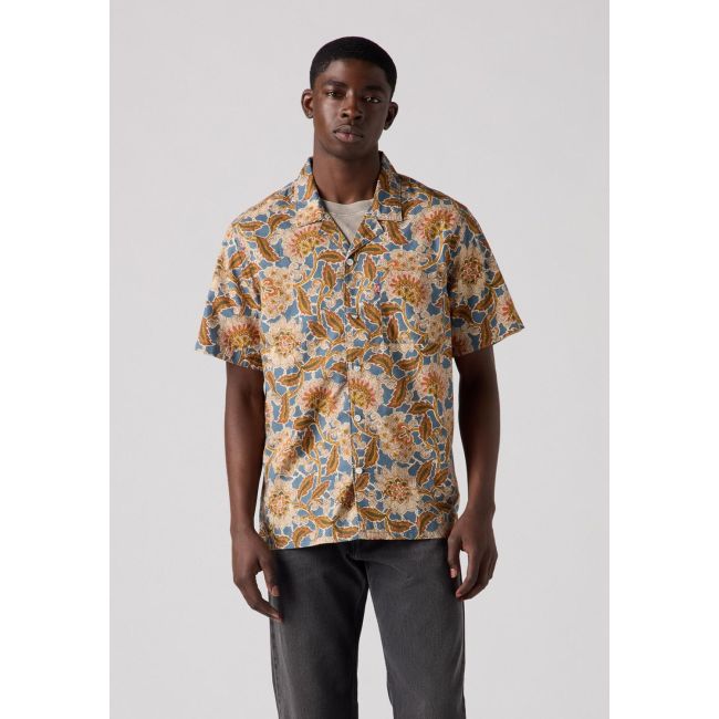 s/s sunset elian floral camp shirt Elian floral white pepper